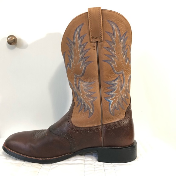 Ariat Heritage Stockman Barrel Brown Boot. Size 11.5D main image 4